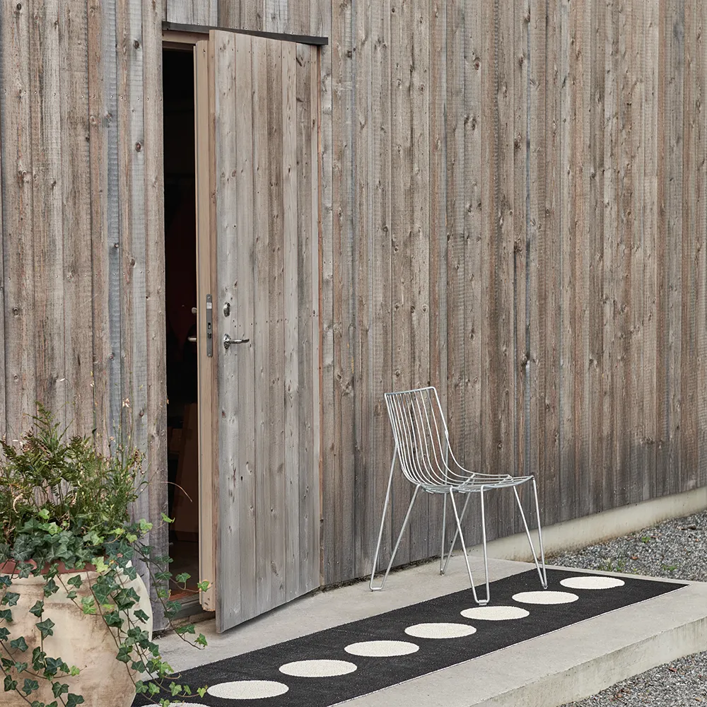 Vera matto 70x225 cm black/vanilla 