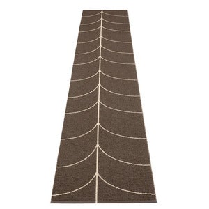 Kudottu Matto Leif Dark Brown 70x360 cm