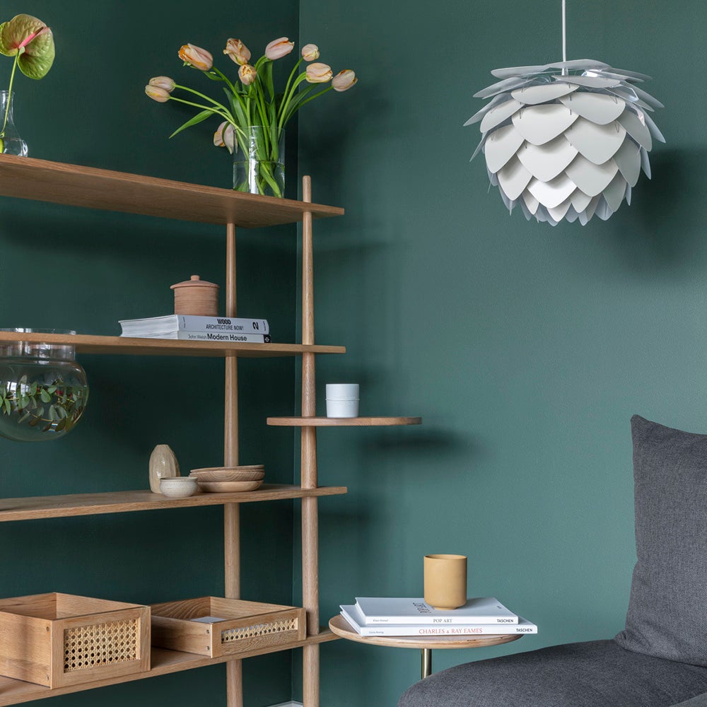 Aluvia Lampunvarjostin Ø40 cm Pearl White