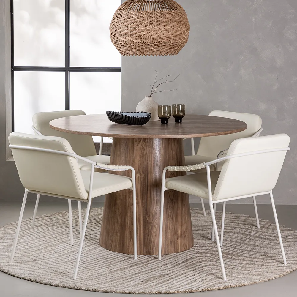 Tvist Ruokailutuoli Beige PU 2 kpl 2 kpl