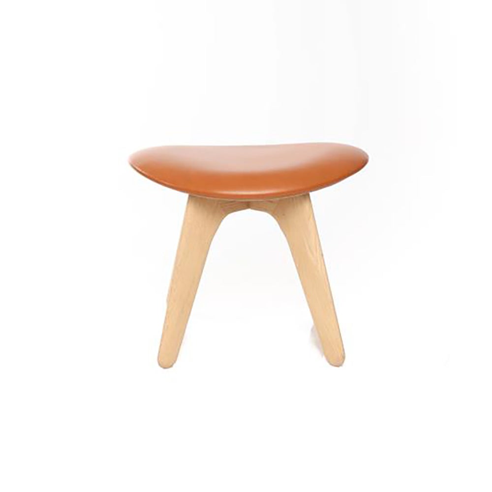 Slab-rahi luonnonvärinen cognac nahka