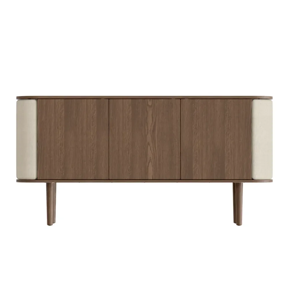 Treasures 3-ovinen kaappi, tumma tammi/White Sands