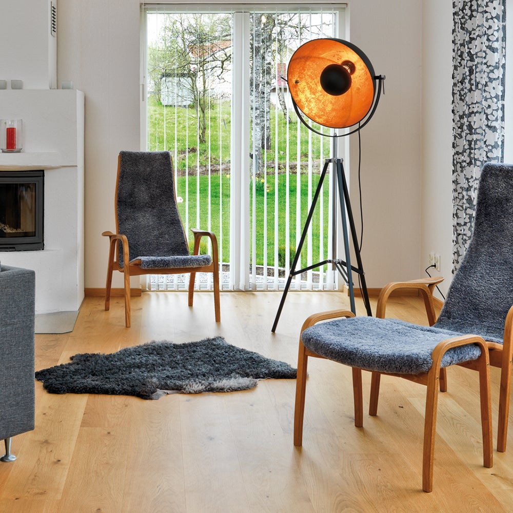 Captain lattiavalaisin musta/kulta