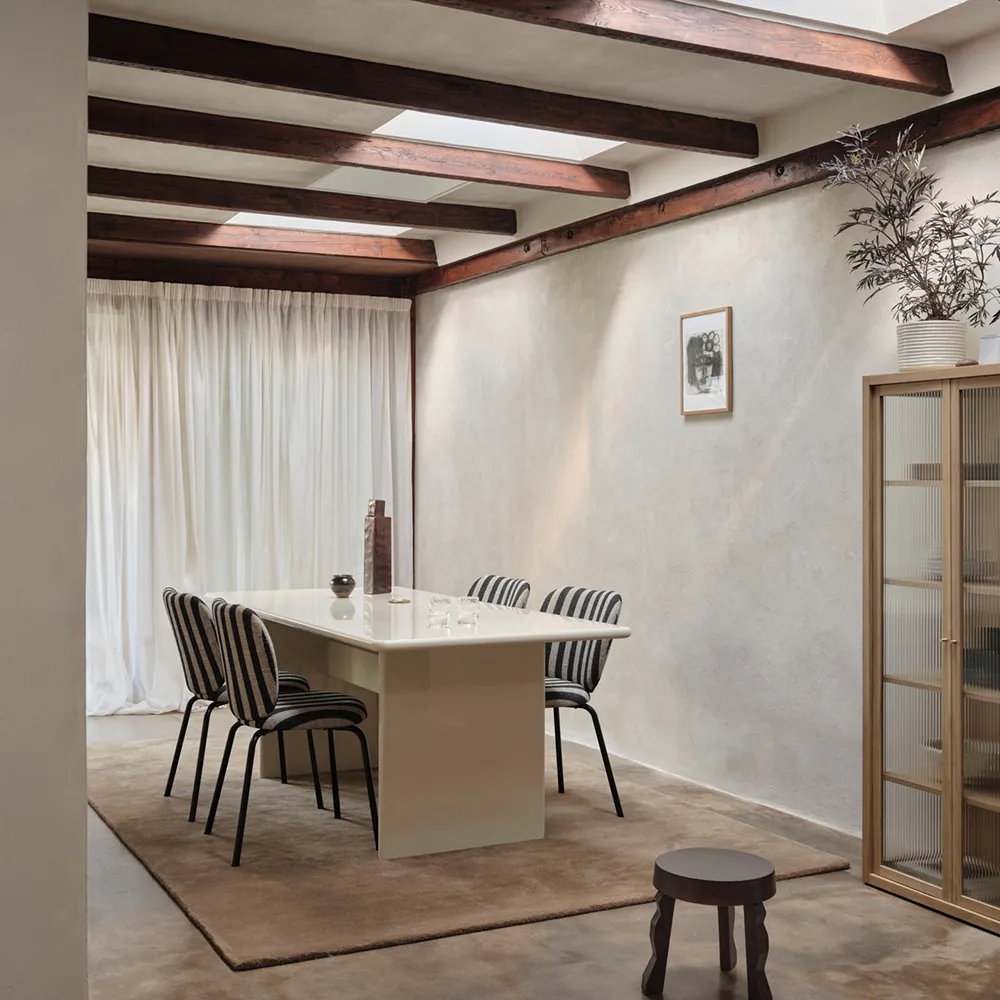 Rink Ruokapöytä 200x90 cm - Eggshell