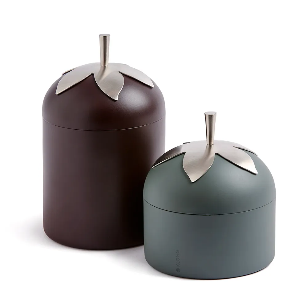 Blad Small Jar Ø13xH15 cm Ruostumaton teräs, Förnicklad Messinki Klong