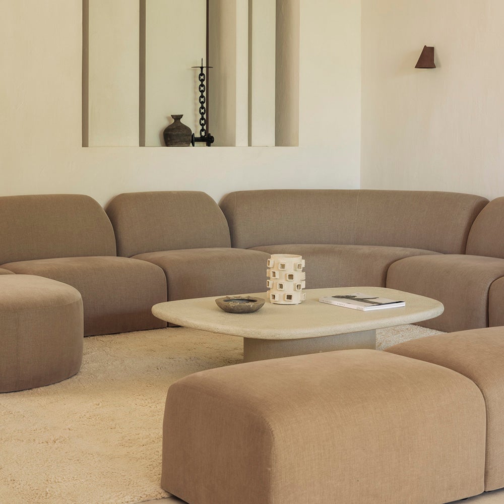 Bulky Jämäkkä rahi vaalea seepianvärinen 80x60 cm