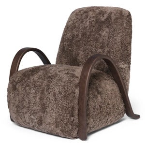 Buur Nojatuoli Sheepskin - Dark Stained/Sahara
