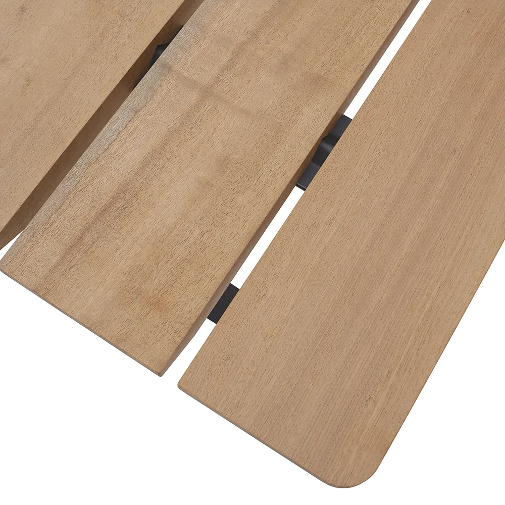 70/70 ruokapöytä 225x90 cm Sapele Mahogany/Anthracite Black