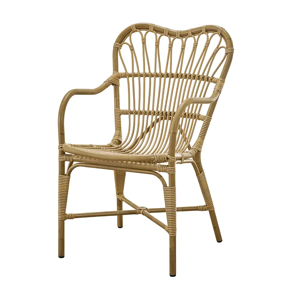 Margret-käsinojatuoli antiikki-keinorottinkina