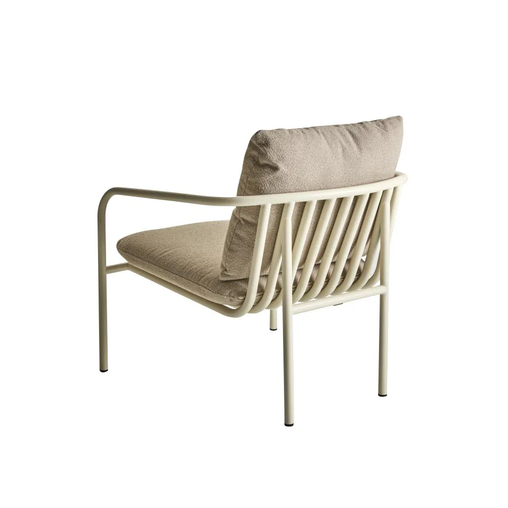 Bendt Nojatuoli Teddy Beige/Pearl White