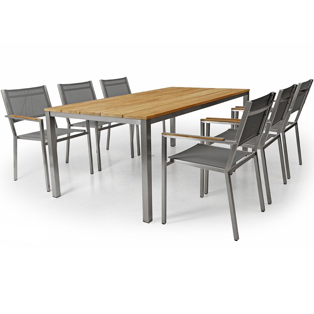 Hinton pinottava tuoli teräs/tiikki Brafab