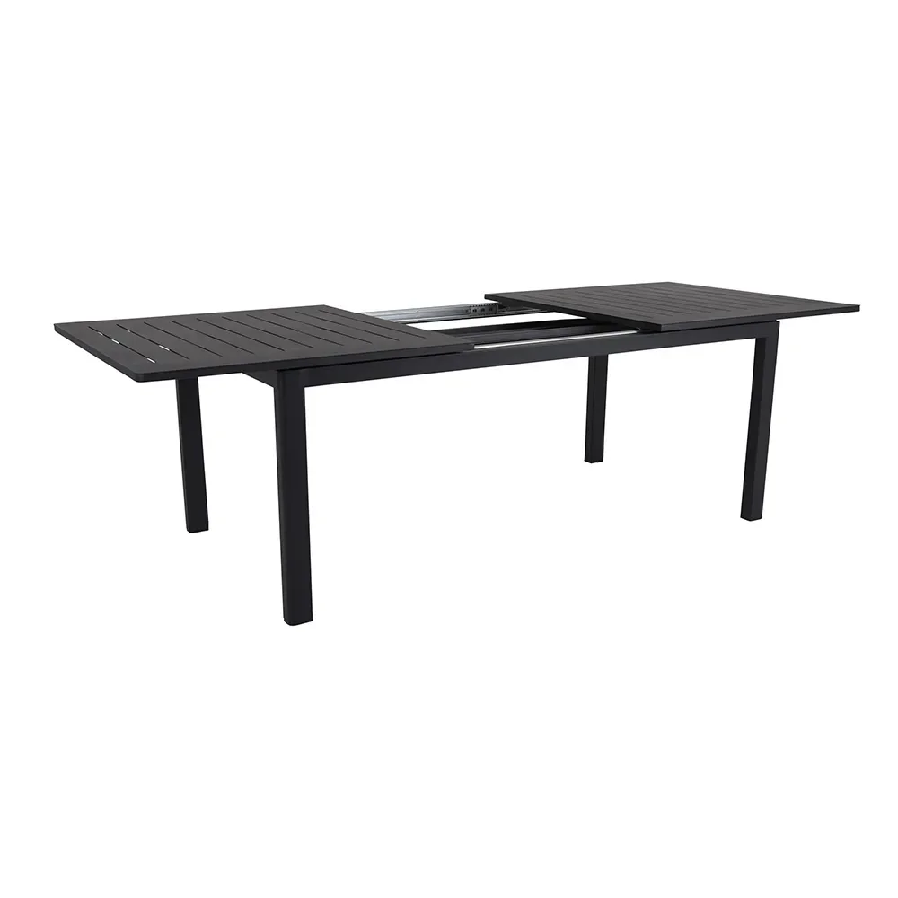 Lomma ruokapöytä 100x194-312 cm musta