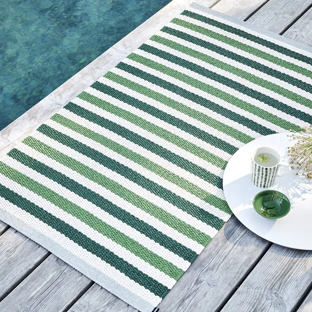 Teo matto 85x200 cm Dark Green/Grass Green/Vanilla 