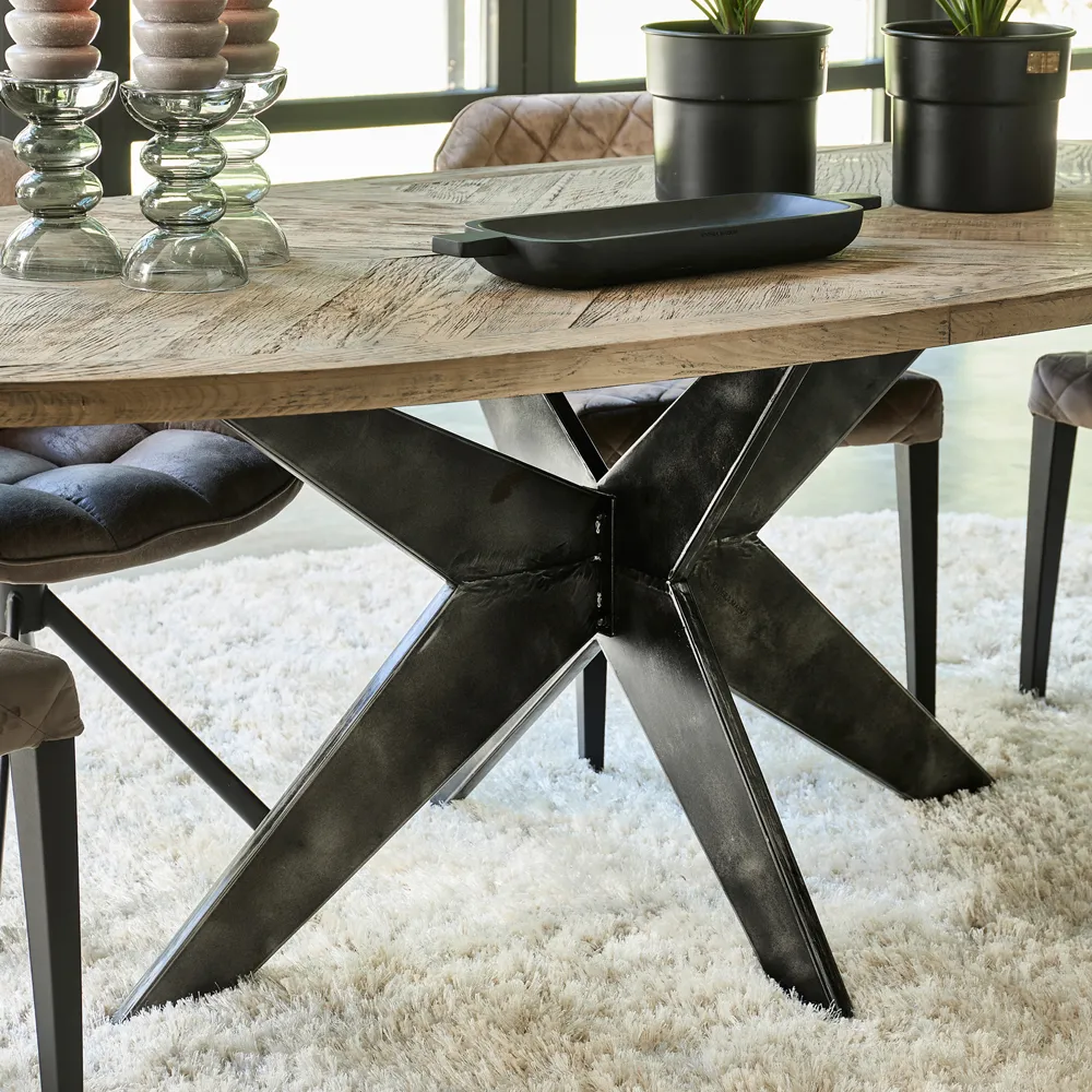 Falcon Crest Elliptic Ruokapöytä 230x105 cm