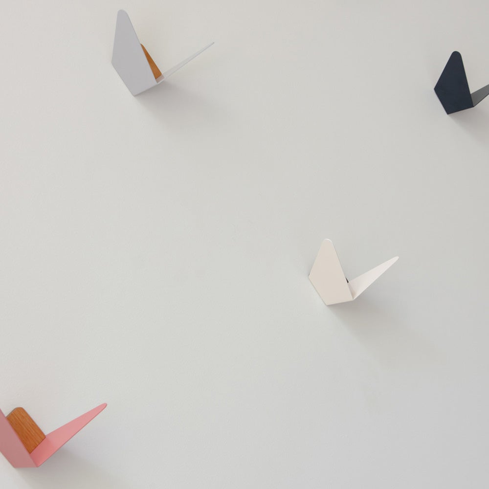 Butterflies Koukku Pearl White