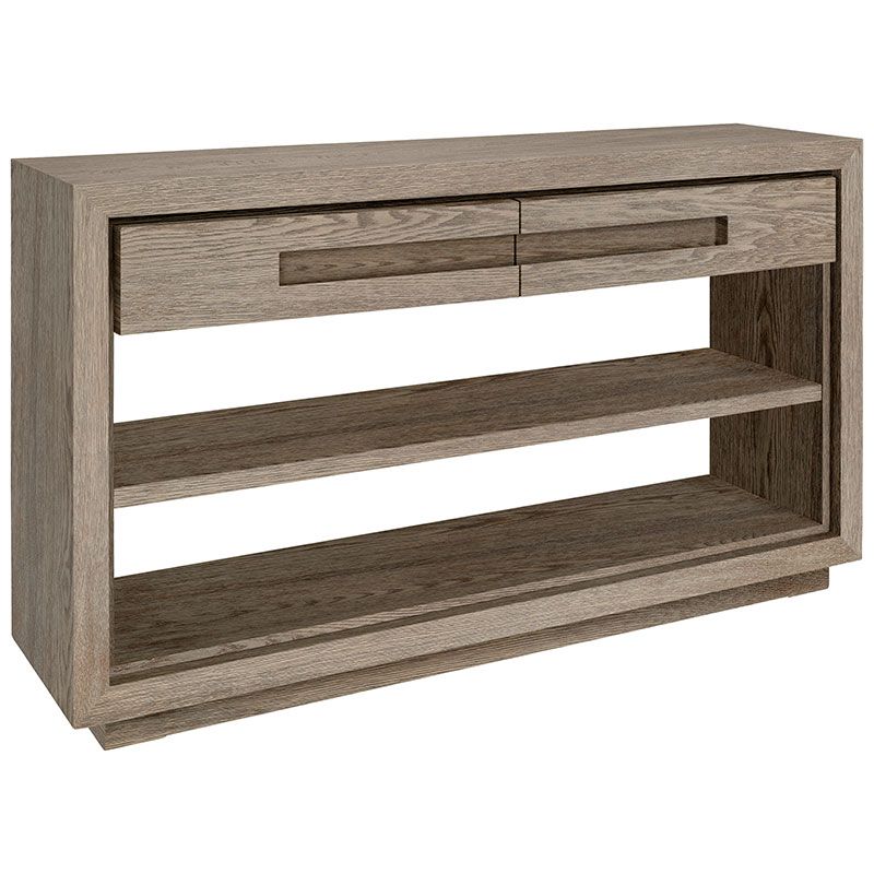 Hunter konsolipöytä  laatikoilla 140 x 35 cm antiikinharmaa Artwood