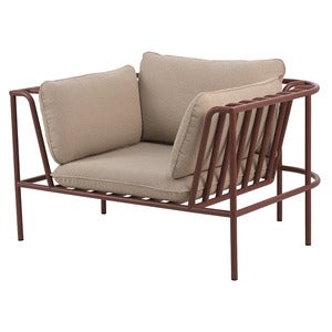 Collier nojatuoli  Zin red / Teddy beige