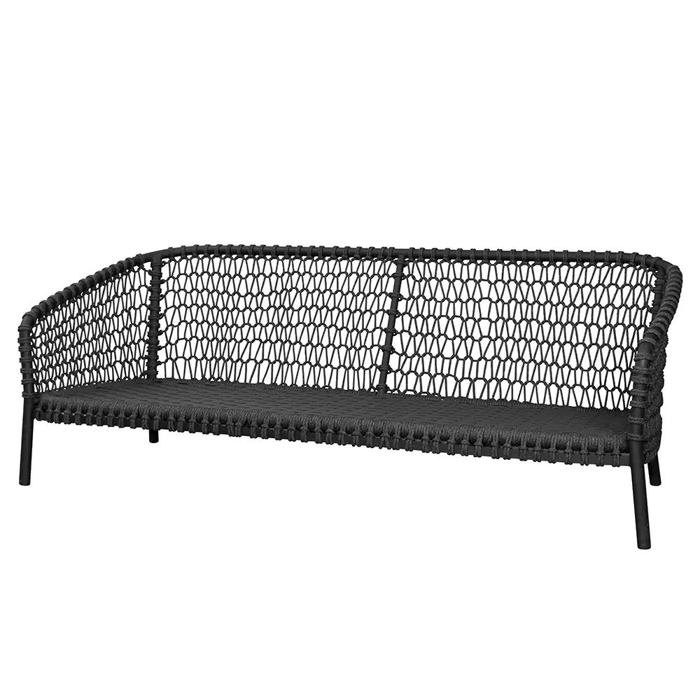 Ocean 3 istuttava sohva Tummanharmaa Soft Rope