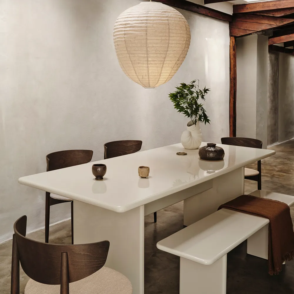 Rink Ruokapöytä 200x90 cm - Eggshell