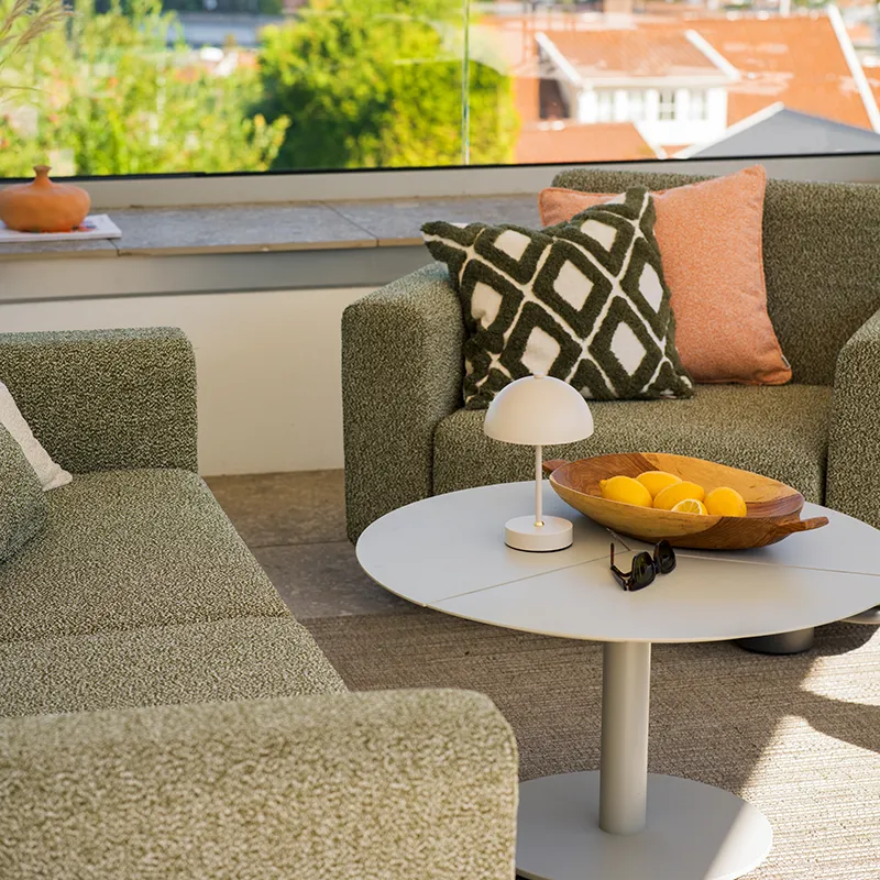 Bolster sohva Antracit / Teddy Verde