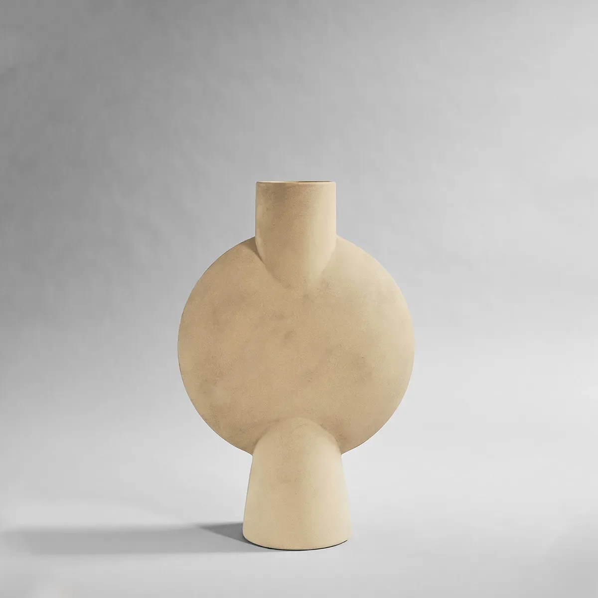 Käsinmaalattu maljakko Sphere Bubl Hexa Sand H60 cm