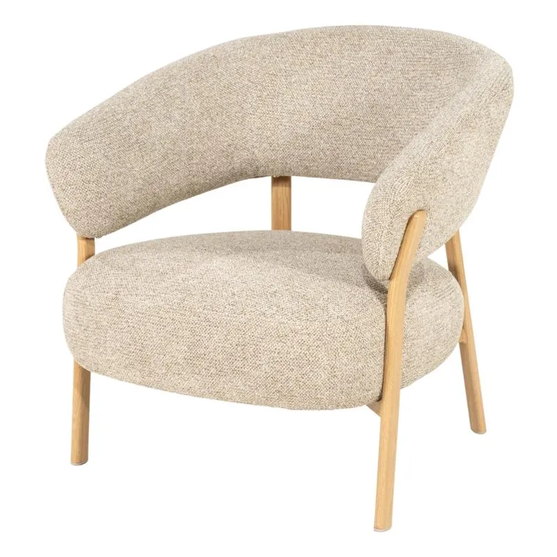 By-Boo, Sedia lounge-tuoli 73,5x72x75 cm luonnonvärinen