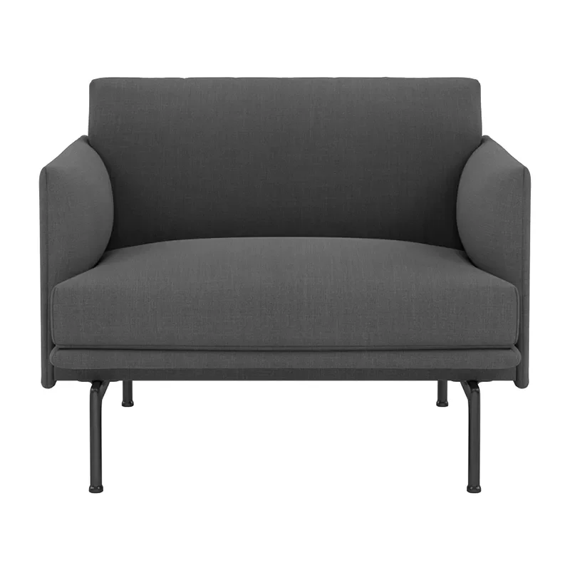 Muuto, Outline Chair Black Base - Remix 163 Black | Alk. 2 632,00 €