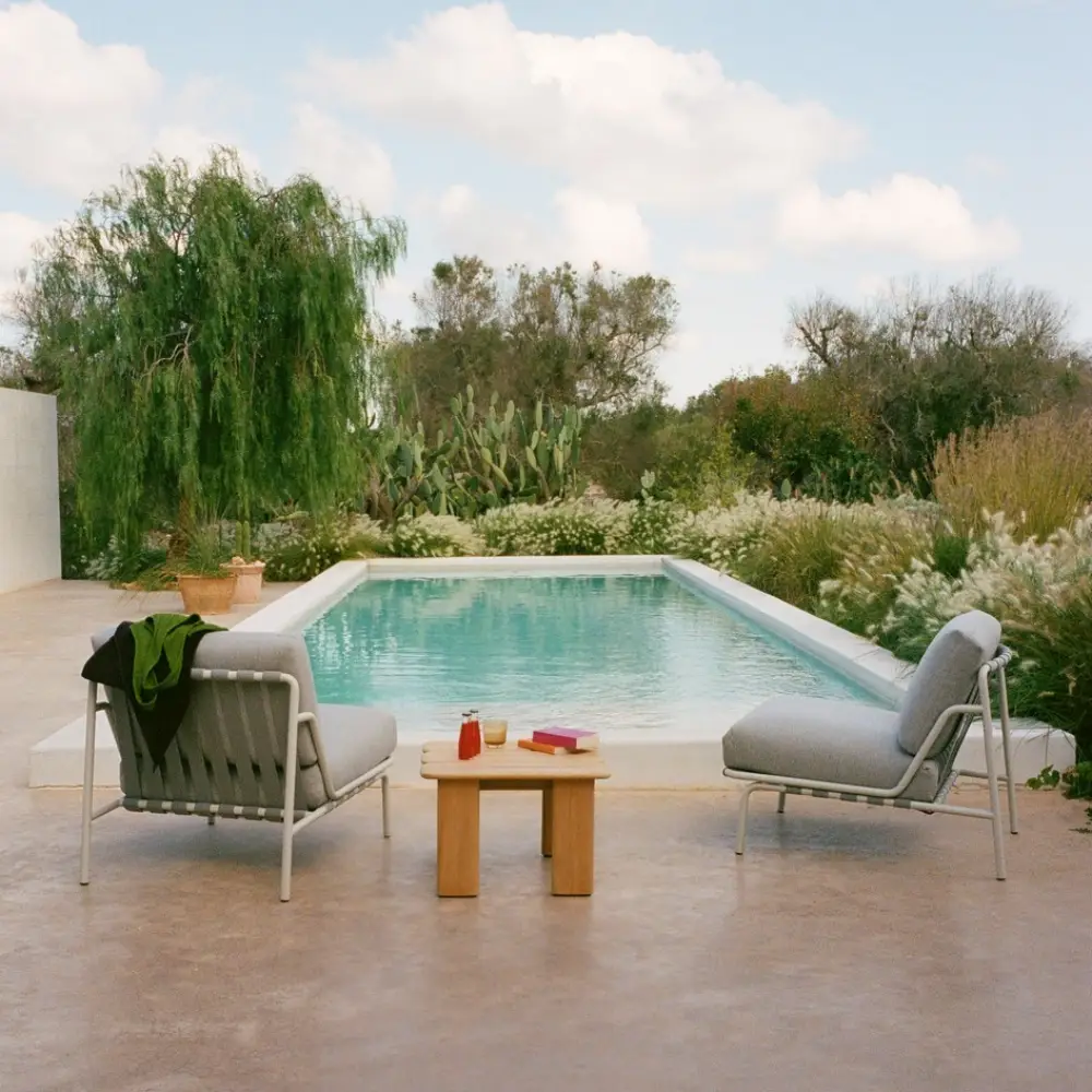 Sohvapöytä Teak 55x55 Assemble