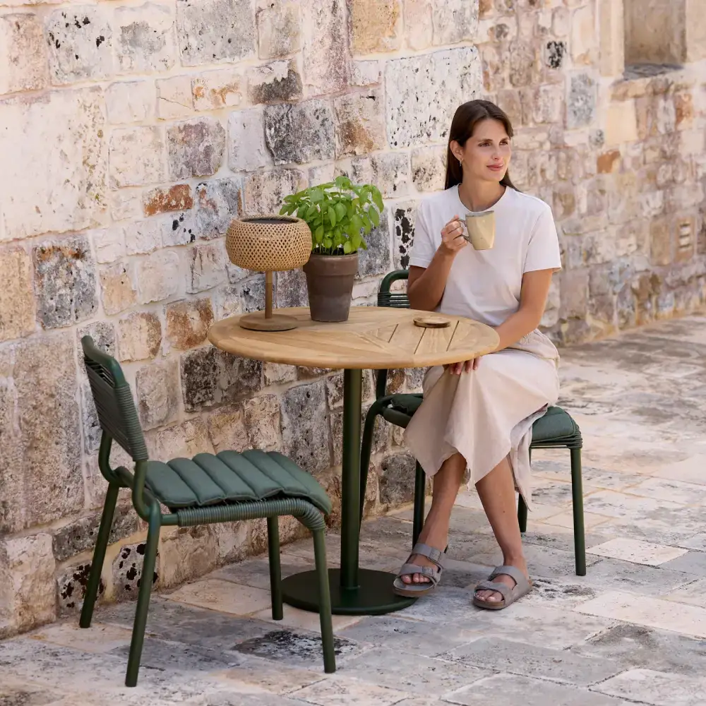 Al Dente tuoli, pinottava m/dark green Weave Dark green