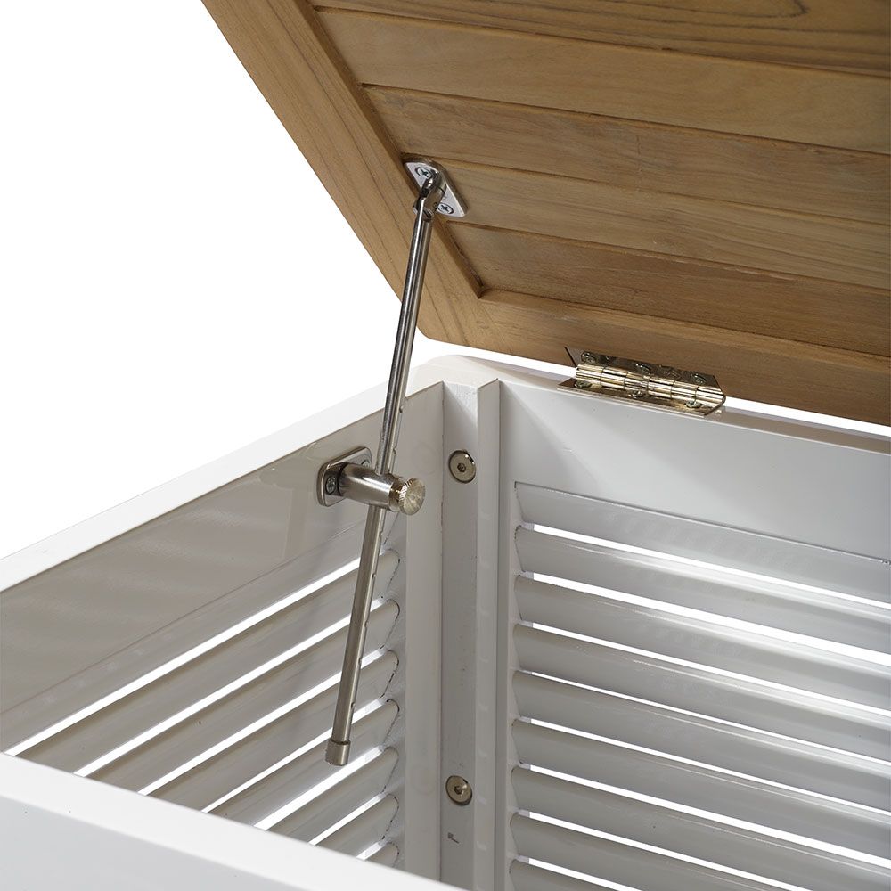 Classic Pehmustelaatikko tiikki/valkoinen 