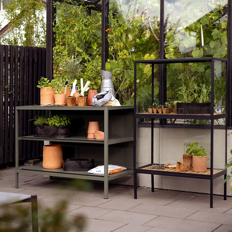 Grower Greens kasvikaappi   korkea  svart