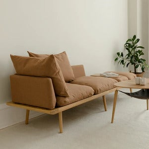 Lounge Around 3-istuttava sohva Oak/Sugar Brown