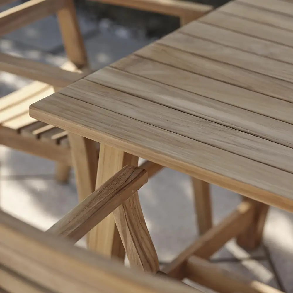 Keros ruokapöytä 90 x 160 cm tiikkiä 