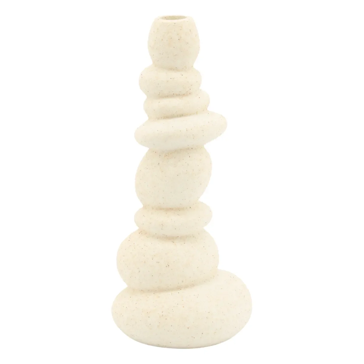 Tou large 14,5x14,5x32 cm Polyresin off white