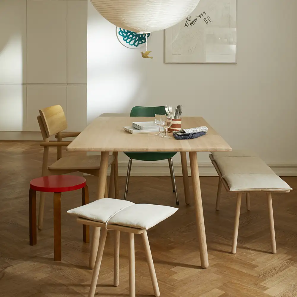 Georg ruokapöytä 155x90 cm öljytty tammi