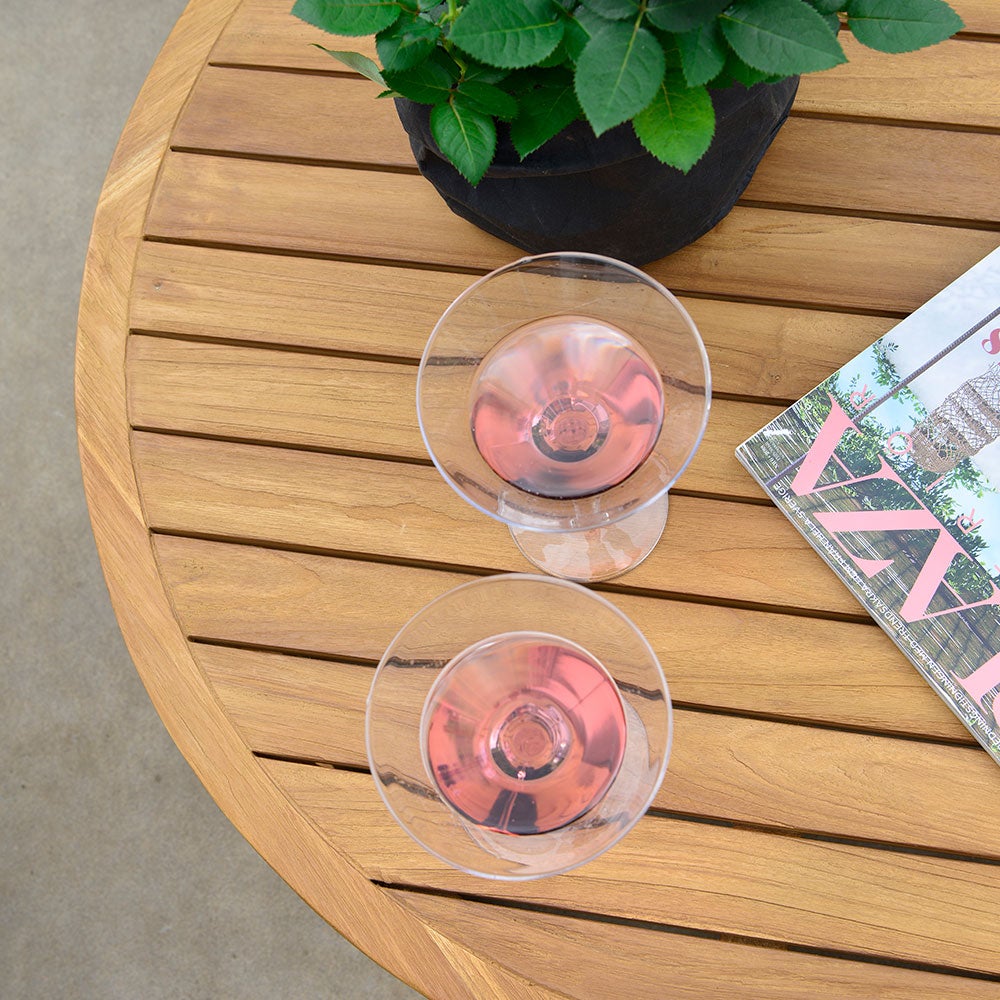 Lounge sohvapöytä 80 cm teak 