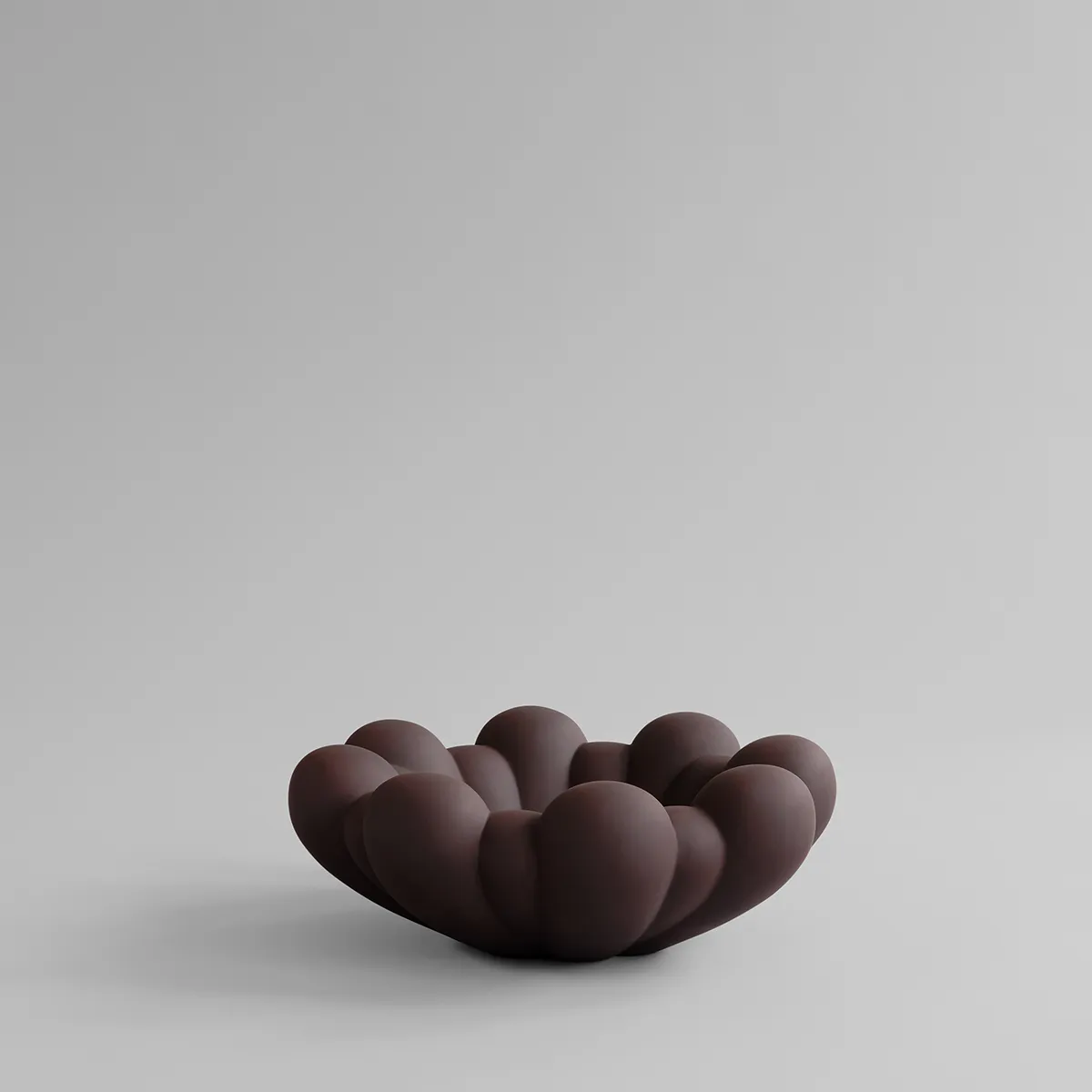 Käsintehty koristekulho Bloom Chocolate Brown Ø 44 cm