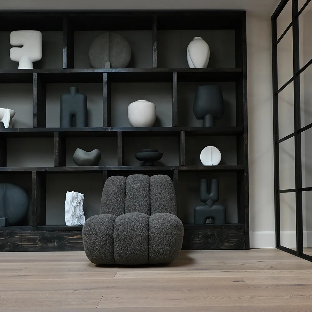 Toe Nojatuoli - Syvän harmaanruskea