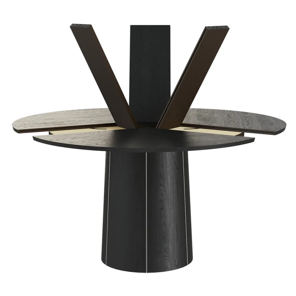 Sm33 Pöytä Musta Tammi Lakattu