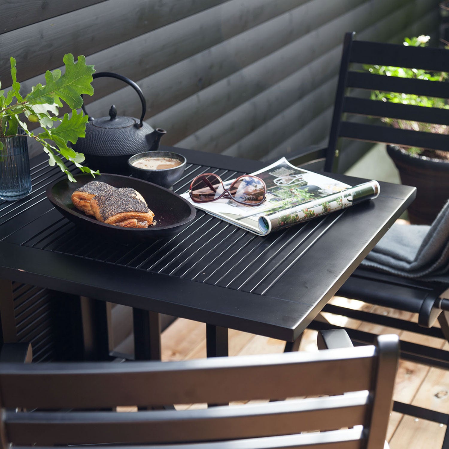 Butterfly 65x130 cm Parvekepöytä musta 