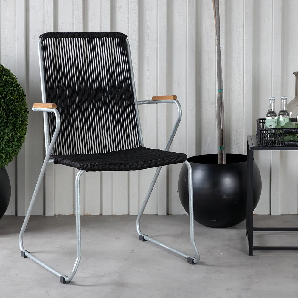 Bois ruokailutuoli Musta/Zink 2 kpl