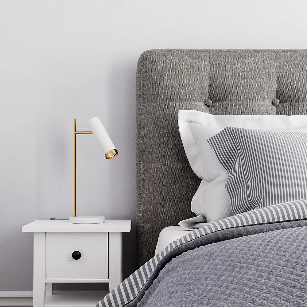 Puls pöytävalaisin Valkoinen