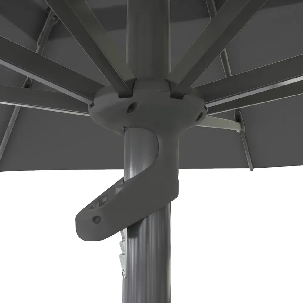 Mozzo-aurinkovarjo 400x400 cm harmaa/antrasiitti