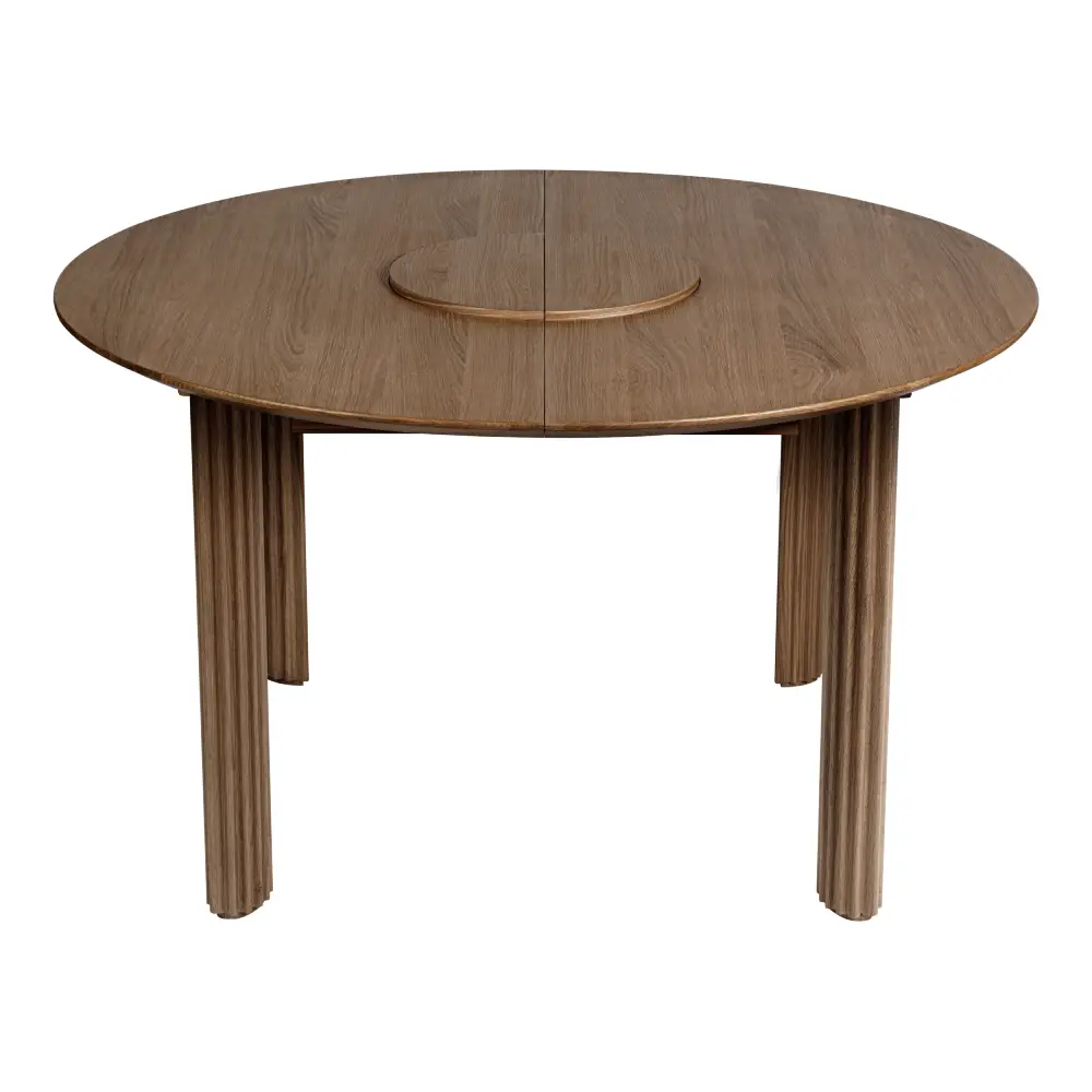 Comfort Circle Ruokapöytä jatkeella 132-202x132 Dark Oak