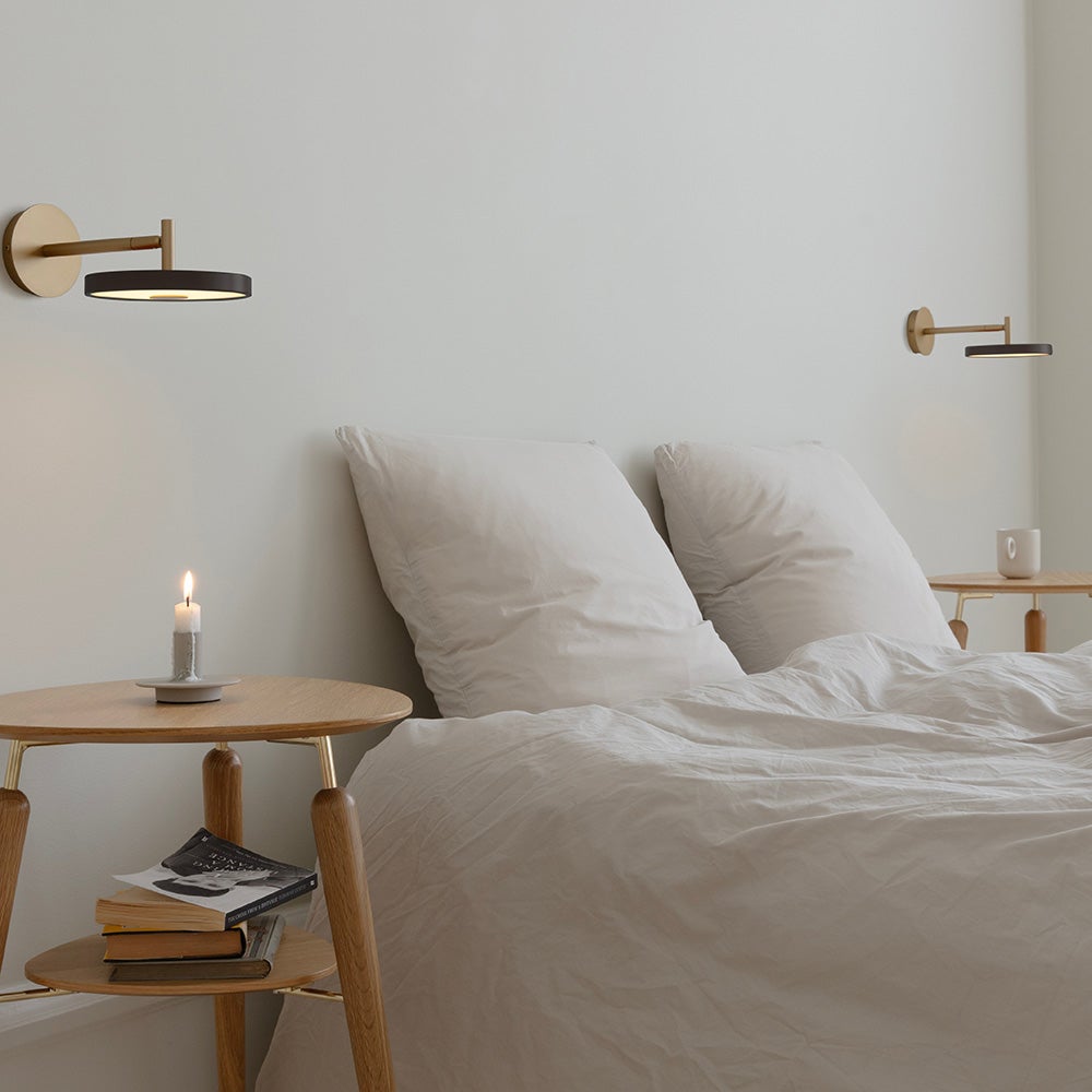 Asteria Wall Short Seinävalaisin Ø 15 cm Black