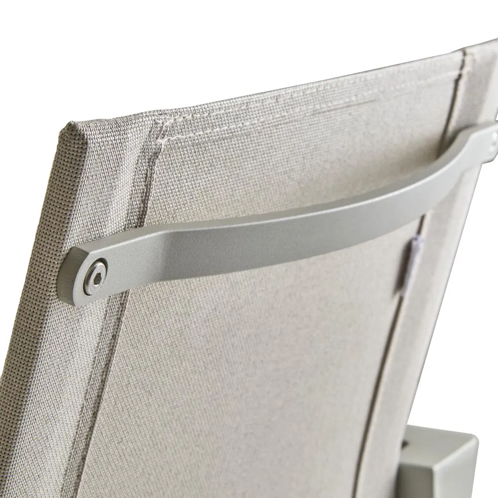 Delia pinottava tuoli Light Grey/Textilene