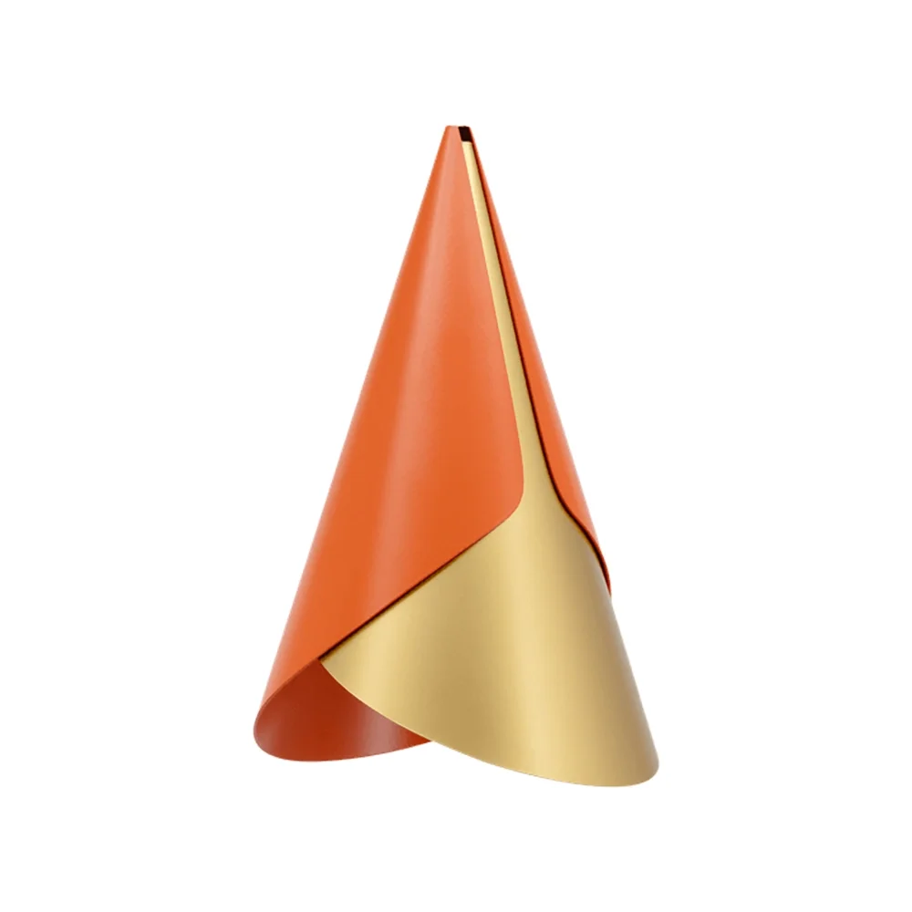 Cornet Lampunvarjostin Nuance Orange/Brass
