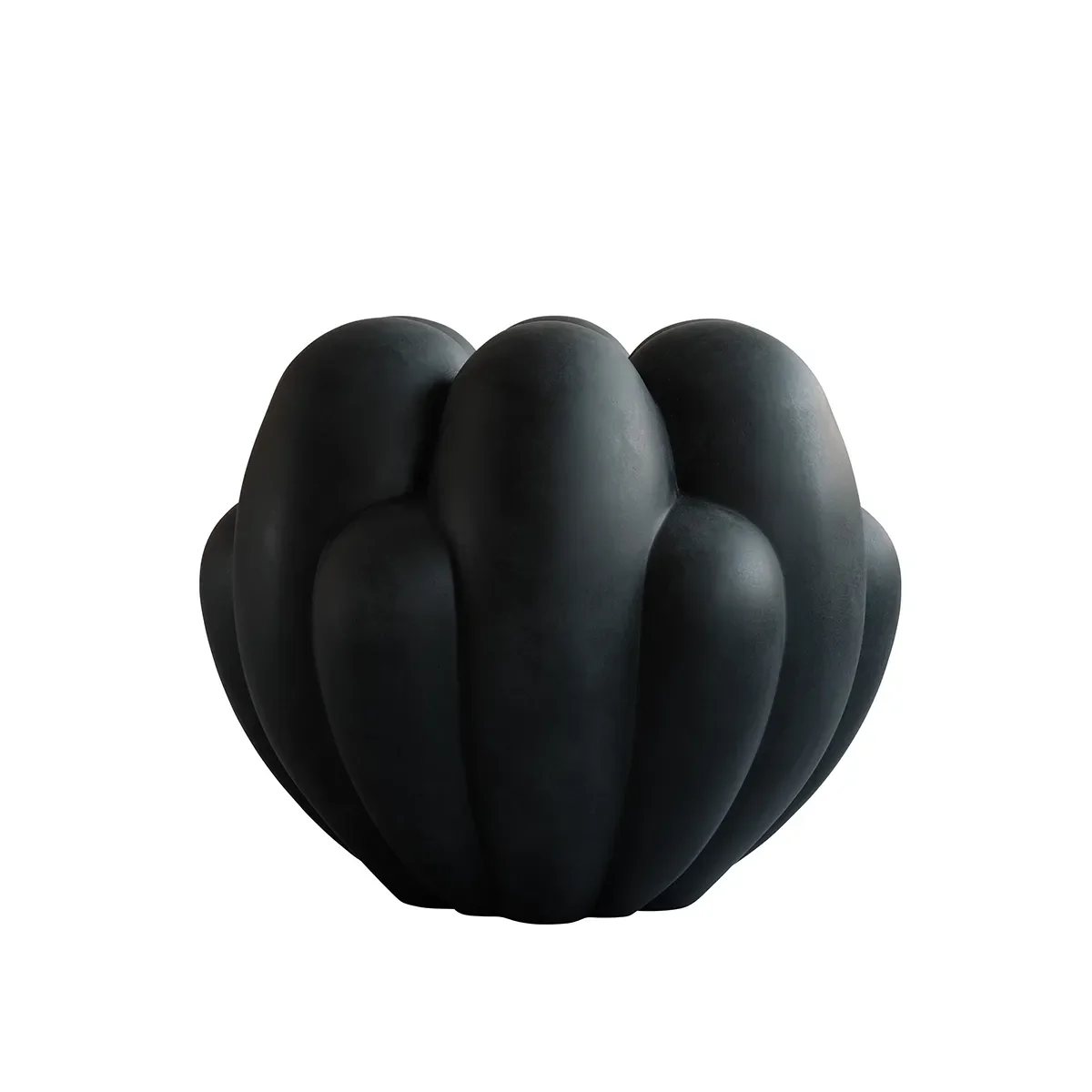 Käsintehty maljakko Bloom Big Black H44 cm