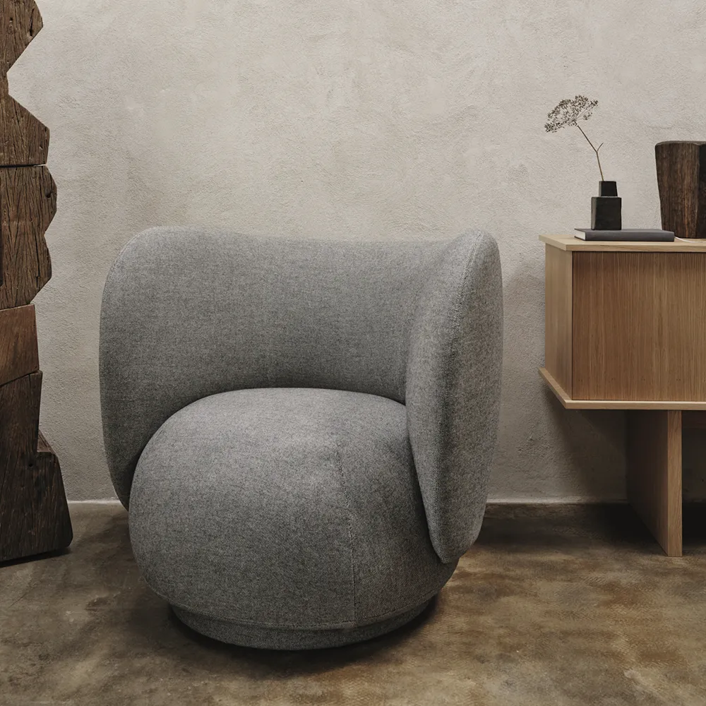 Rico Lounge nojatuoli Main Line Flax - Navy