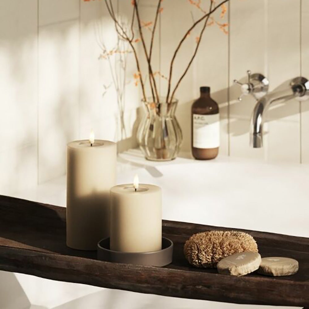  LED-lohkovalaisin 7,5x20 cm hiekkaa